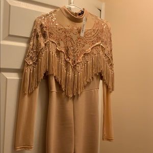 Fringe Sequin Junpsuit